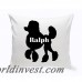 JDS Personalized Gifts Personalized Mini Poodle Silhouette Throw Pillow JMSI2467